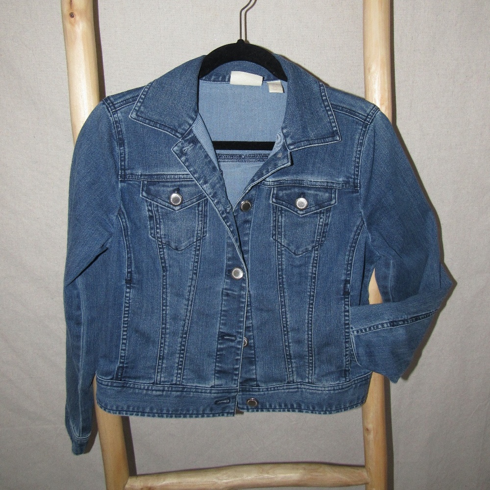 Chico's stretchy  jean Jacket